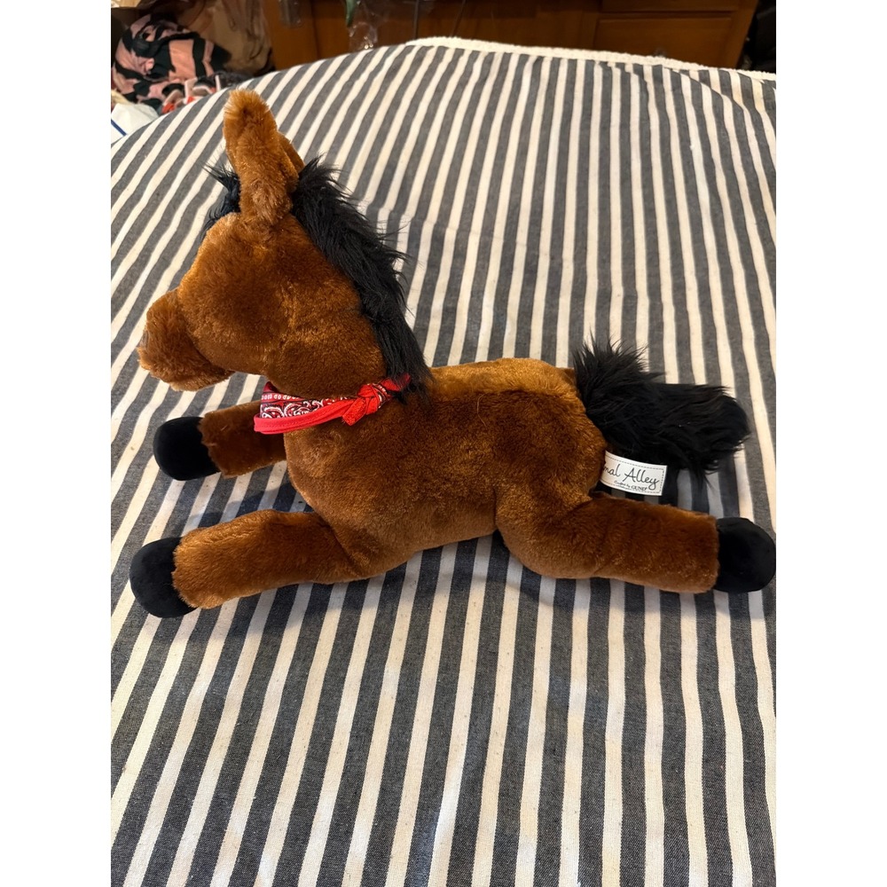 Animal‎ Alley GUND Brown Horse Plush Red Bandana Stuffed Animal Toys R Us 2007